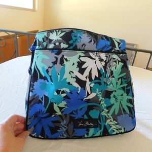 Vera Bradley Blue Floral Poly Canvas Crossbody